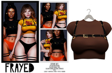 Frayed - Stevie Top - Brown