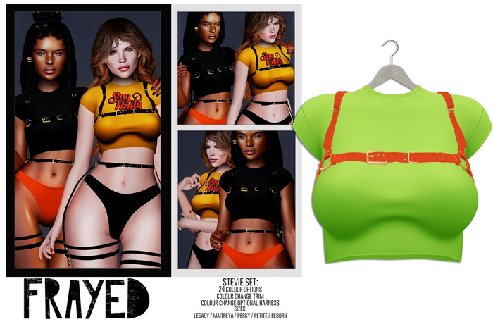 Frayed - Stevie Top - Lime
