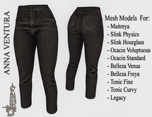 A.V _ Straight Boot Cut Denim Pants_05_Maitreya, Belleza, Slink, Voluptuous, Ocacin, Tonic, Classic
