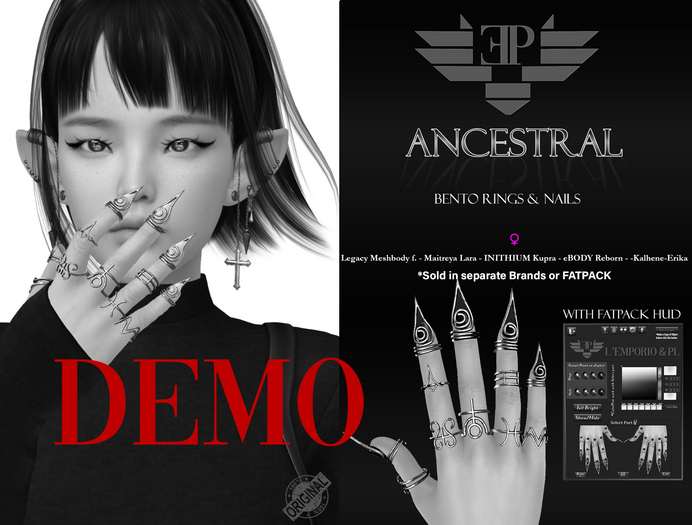D*E*M*O  L'Emporio&PL::*Ancestral*:: Rings+Nails-KUPRA  TRIAL-