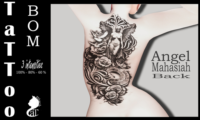 ::: BlackCat ::: TaTToo Angel Mahasiah Back
