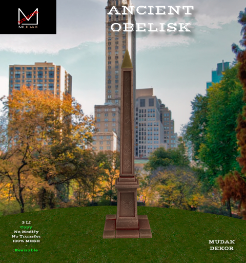 MUDAK DEKOR - ANCENT OBELISK