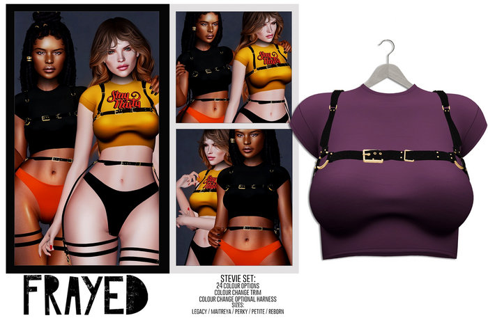 Frayed - Stevie Top - Purple