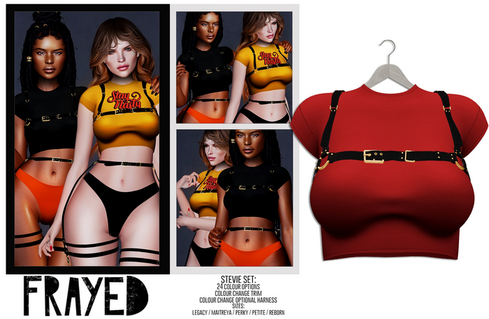 Frayed - Stevie Top - Red