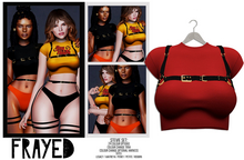 Frayed - Stevie Top - Red