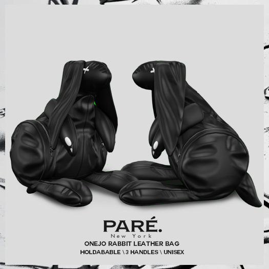 Pare.Onejo Rabbit Leather Bag - Onyx