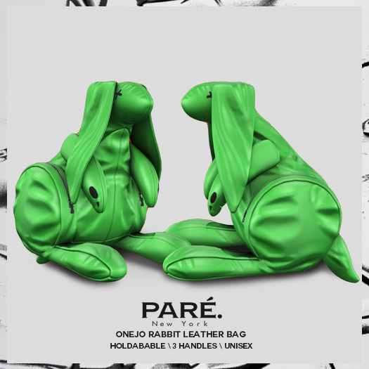 Pare.Onejo Rabbit Leather Bag - Lime