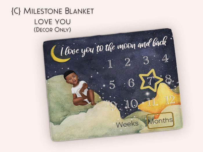 {C} Milestone Blanket - Love You