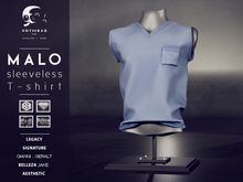 not so bad . mesh . MALO sleeveless T-shirt . aqua