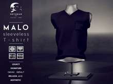 not so bad . mesh . MALO sleeveless T-shirt . black