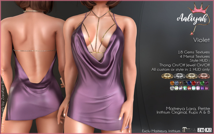 -:ZK:- Aaliyah Dress Violet