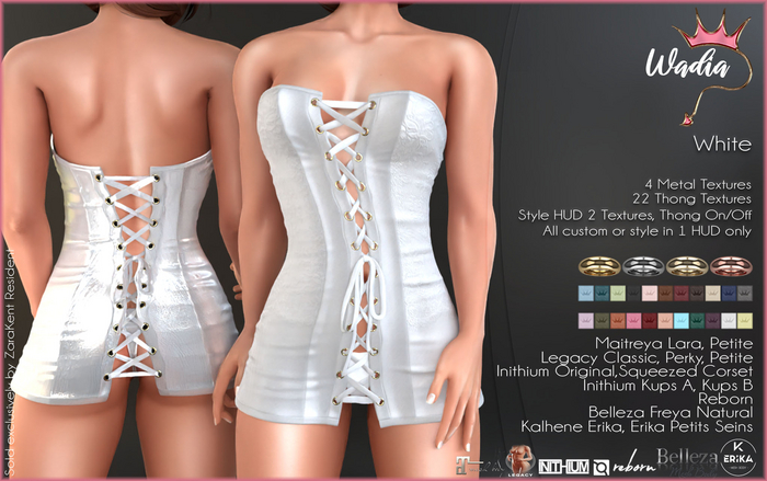 -:ZK:- Wadia Dress White-WEAR ME