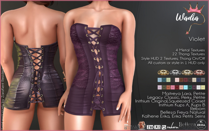 -:ZK:- Wadia Dress Violet