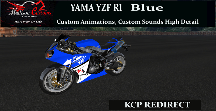 Yama YZF Blue