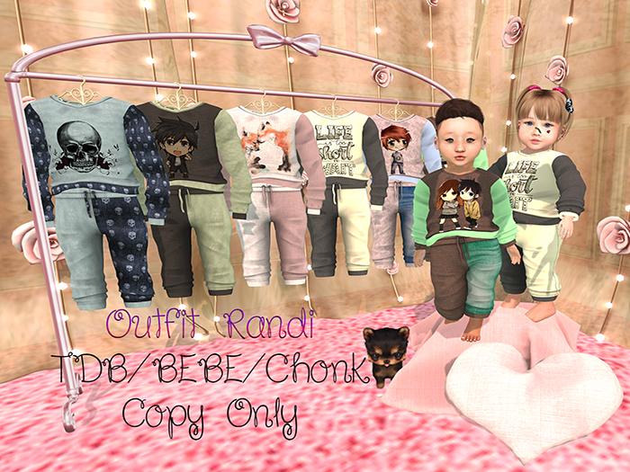 (SW)  Outfit Randi TDB/BEBE/Chonk Fittet Skull