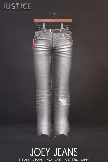 [JUSTICE] JOEY JEANS - LT GREY
