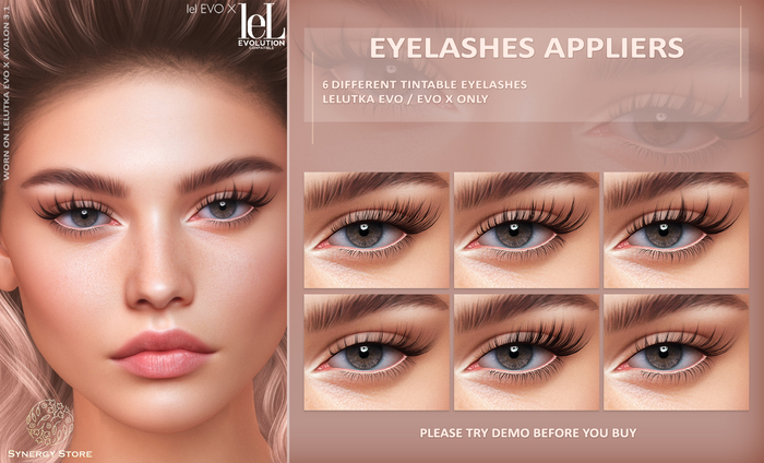 [SYN] Synergy / Eyelashes Wispy 02 LELUTKA EVO/EVO X