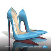 [Gos] Catherine Zipped Pumps - Blue Atoll