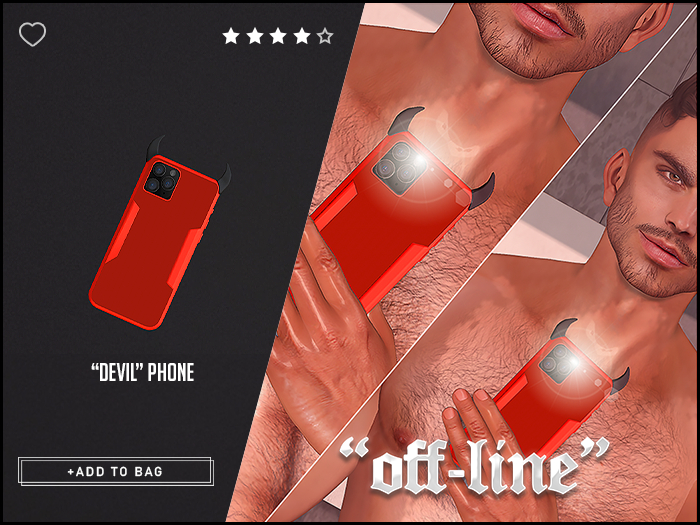 "Off-Line" x "Devil" Phone / Red