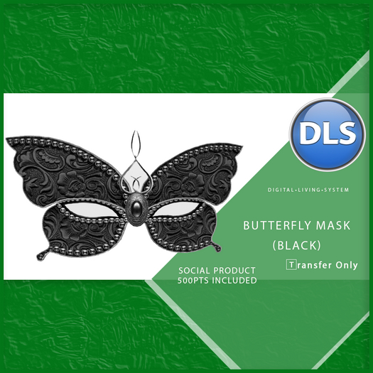 DLS Social - Butterfly Mask (Black)