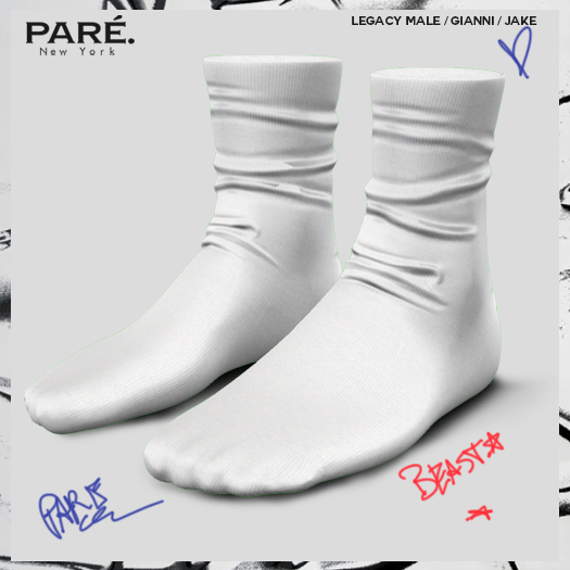 Pare.Ramos Socks - White
