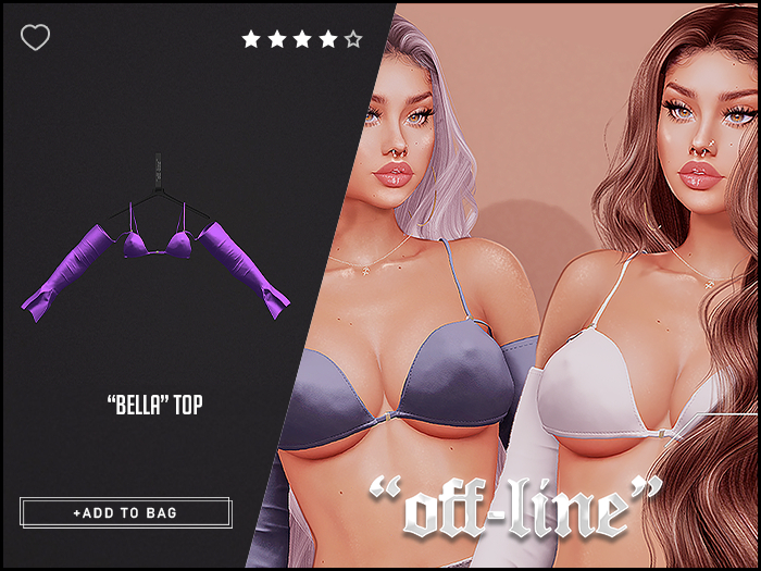 "Off-Line" x "Bella" Top / Purple