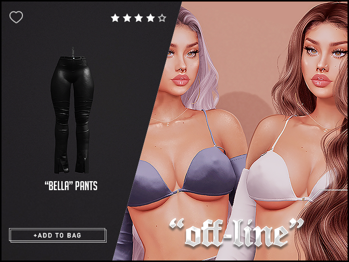 "Off-Line" x "Bella" Bottoms / Black