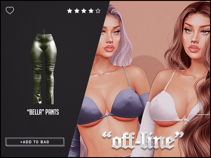 "Off-Line" x "Bella" Bottoms / Green