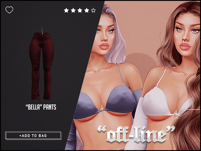 "Off-Line" x "Bella" Bottoms / Lava