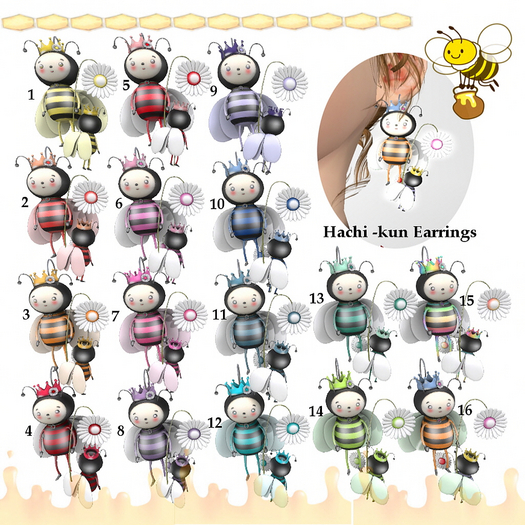 Hachi kun Earrings Box 21-2