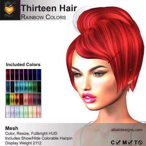A&A Thirteen Hair Rainbow Colors V2 