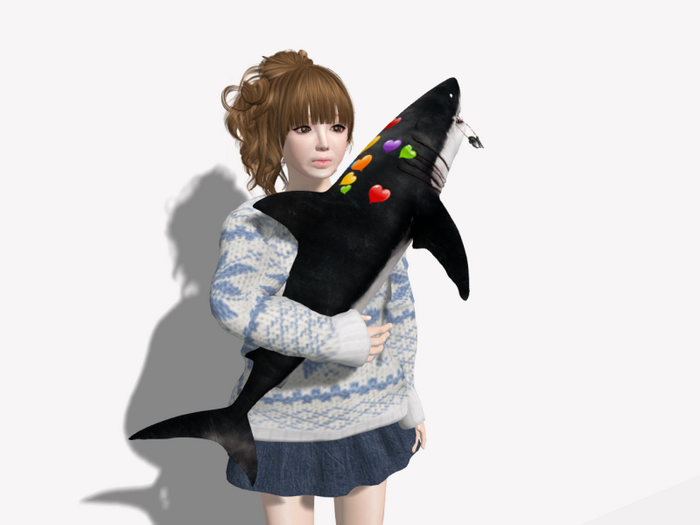39-2 Shark Doll Box  NEW