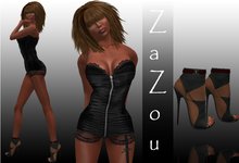 ZaZou Chicaaaaa Complete Outfit incl Heels with HUD 1