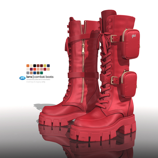 [Gos] Lara Combat Boots - Boutique Collection