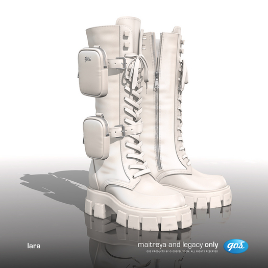 [Gos] Lara Combat Boots - Jet Stream