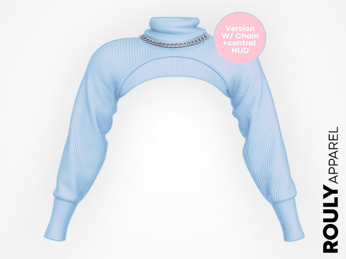 ROULY :: Femme Cropped Pullover - Sky