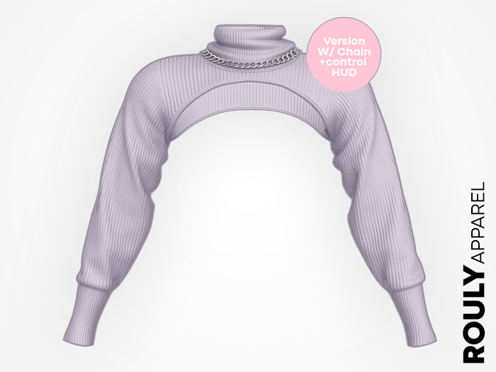 ROULY :: Femme Cropped Pullover - Silver