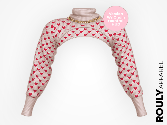 ROULY :: Femme Cropped Pullover - Pretty Hearts