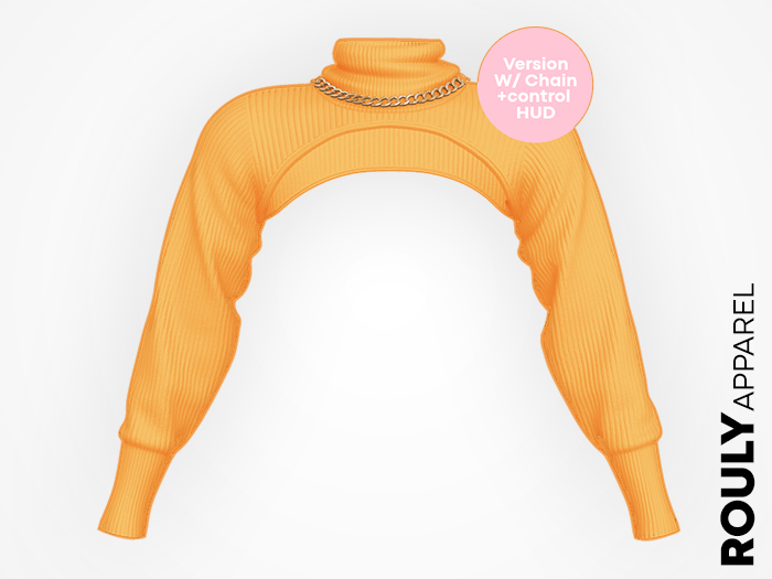 ROULY :: Femme Cropped Pullover - Orange