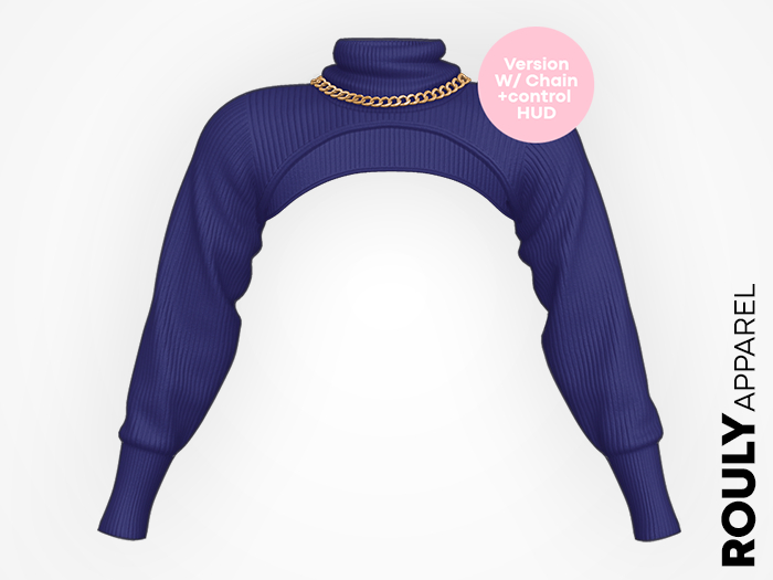 ROULY :: Femme Cropped Pullover - Navy
