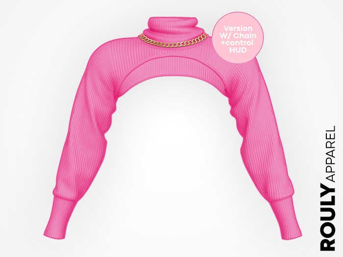 ROULY :: Femme Cropped Pullover - Fuxia