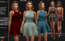 R.F. *Mesh line Medea Dress w/hud Box
