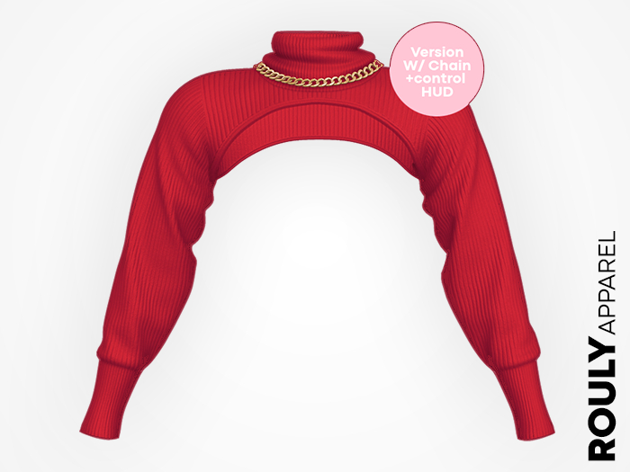 ROULY :: Femme Cropped Pullover - Cherry