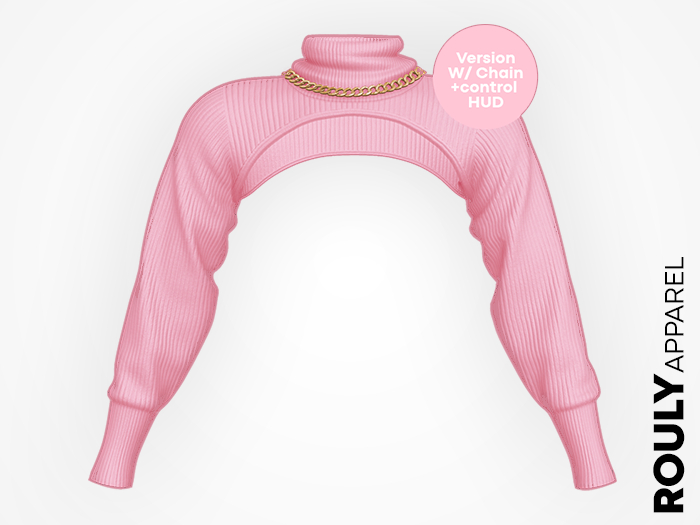 ROULY :: Femme Cropped Pullover - Bublegum
