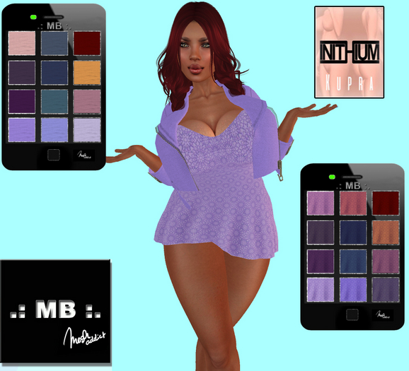 .: MB :. Mini Dress & Canvas Jacket  w/HUD ~ KUPRA