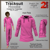 Mode Tracksuit Hoodie [2cute] Hot Pink