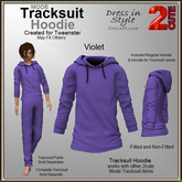 Mode Tracksuit Hoodie [2cute] Violet