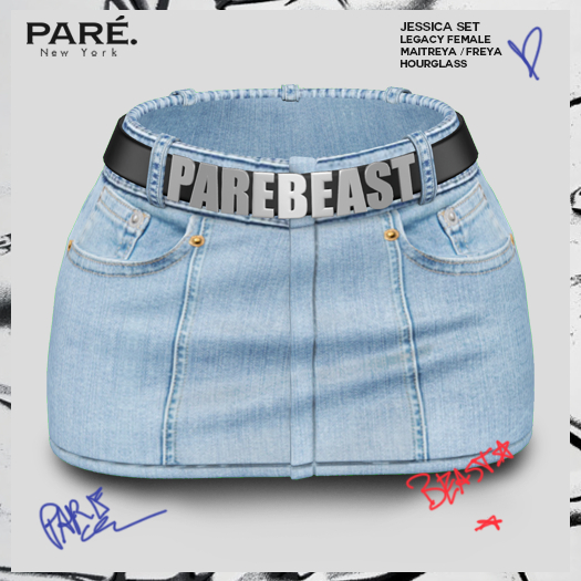 Pare.Jessica Denim Skirt - 01