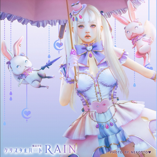 2.SallieLanguage/CH Rain/Costume Full Set RARE MAITREYA + HUD