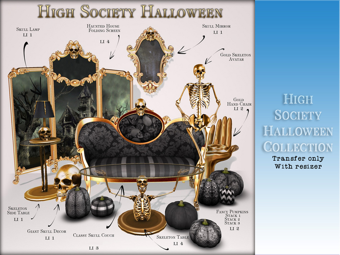 Boudoir High Society Halloween Collection